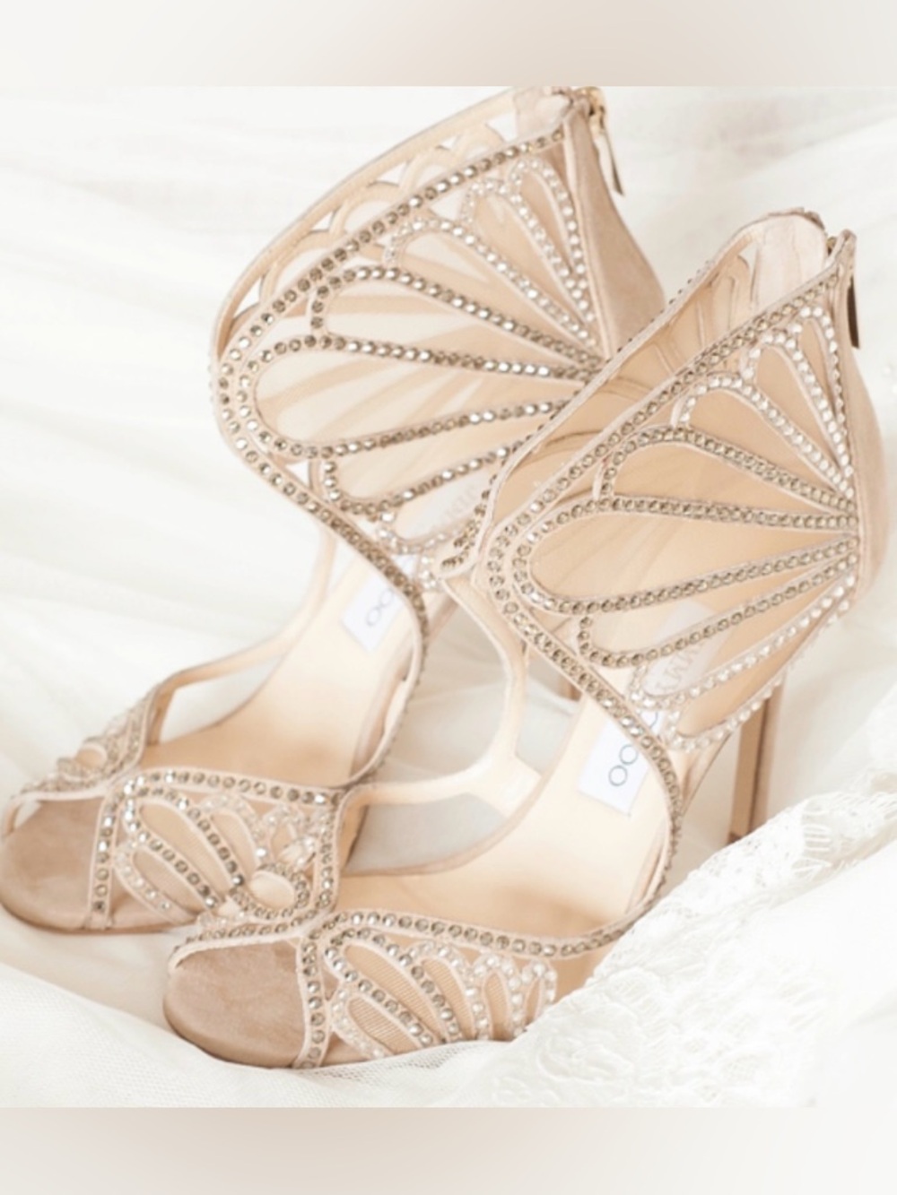 Jimmy Choo Limited Edition Suede Crystal Embellished 36.5 $2200 COMFY & worth it